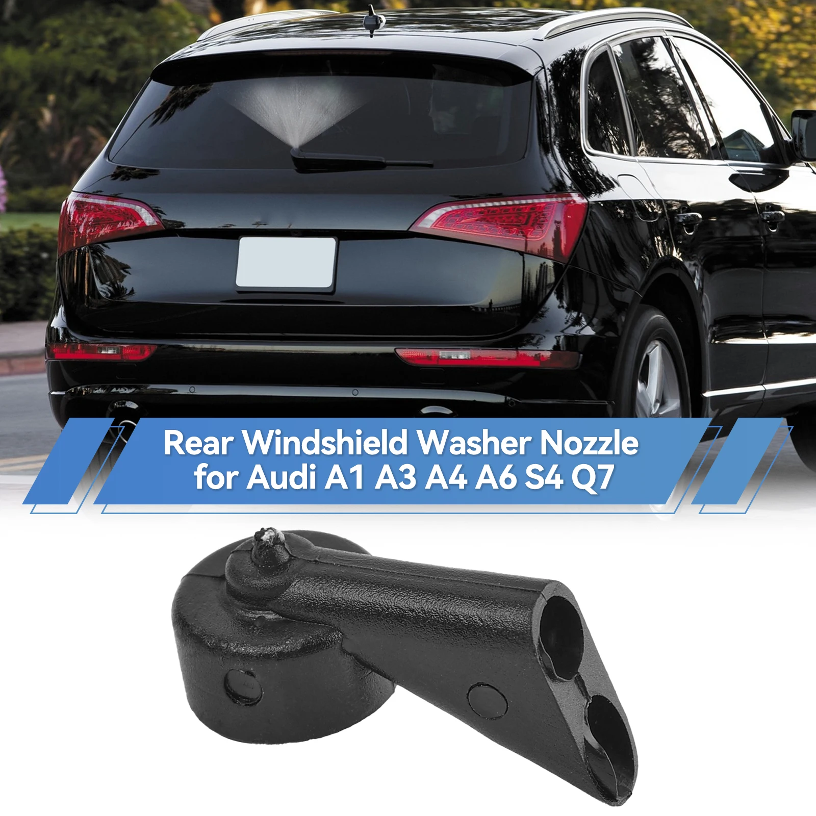 Xukey Windshield Windscreen Wiper Washer Jet Nozzle For Audi A1 A3 A4 A6 Q3 Q5 Q7 Rear Window 2016 2015 2014 2013 2012 2011