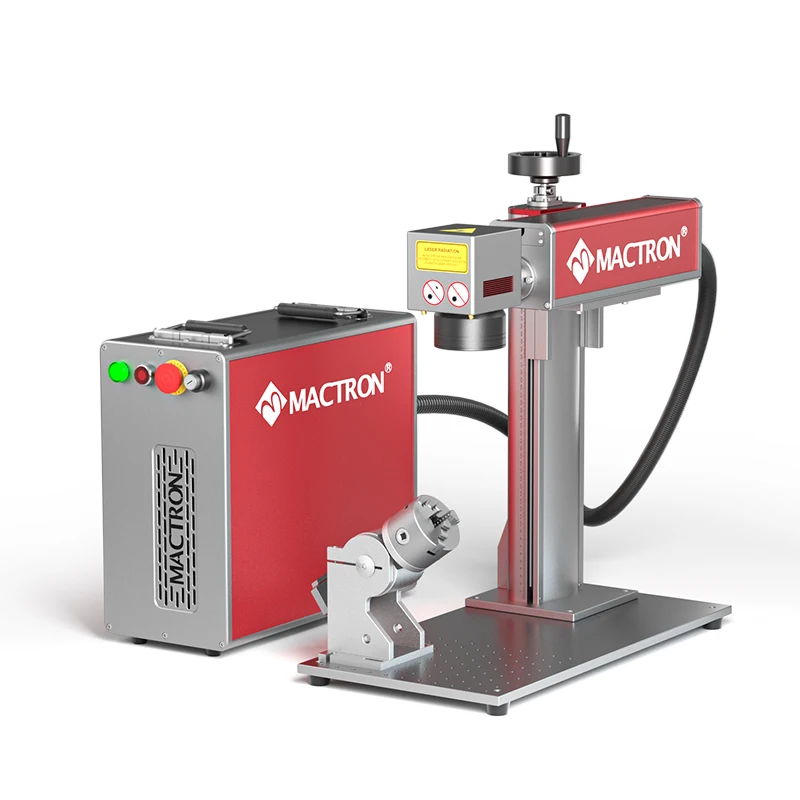 Mactron-máquina de grabado láser Raycus Max, 50W, para joyería, Compatible con LightBurn