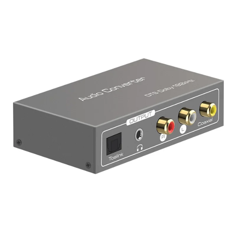 

192KHz Multi Function Audio Converter,for ARC Toslink Optical SPDIF Coaxial to 3.5 mm Jack AUX Coaxial Audio Adapter