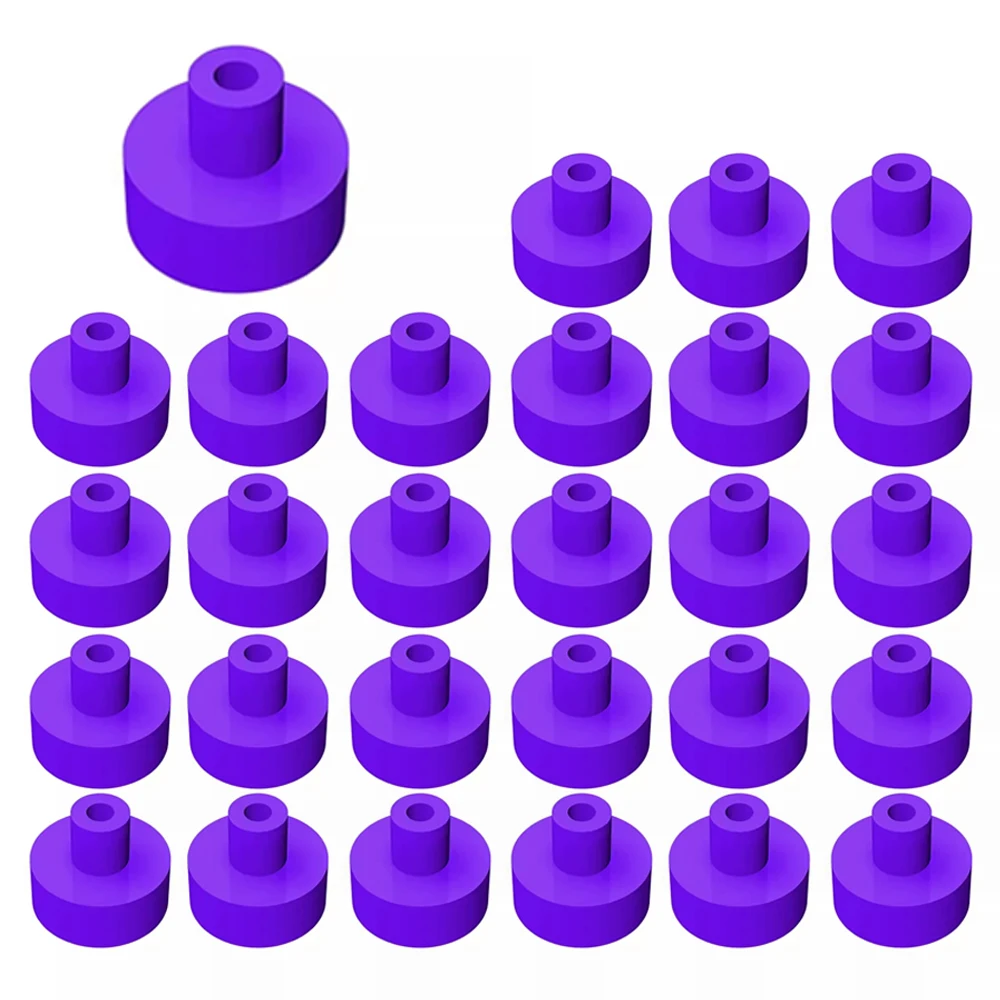 60 Stück 20482 runde Fliesen 1 x 1 mit Hohlstange, Bausteine, Spielzeug für Kinder, kompatible, pädagogische, kreative Bausteine zum Zusammenbauen – Detail 4