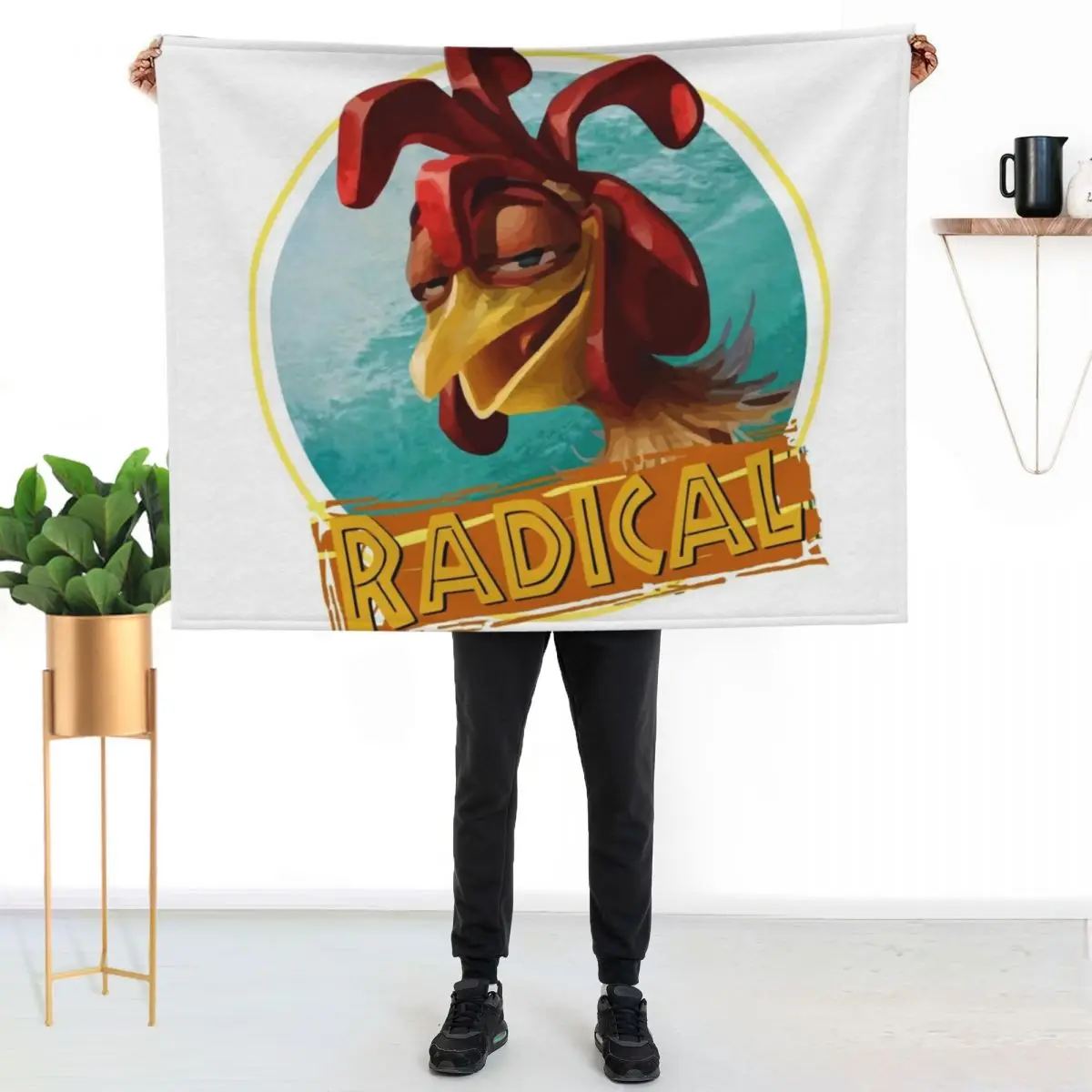 chicken joe surfs up - Radical! quote Throw Blanket Vintage Luxury St For Baby Decorative Throw Beautifuls Kid'S Blankets