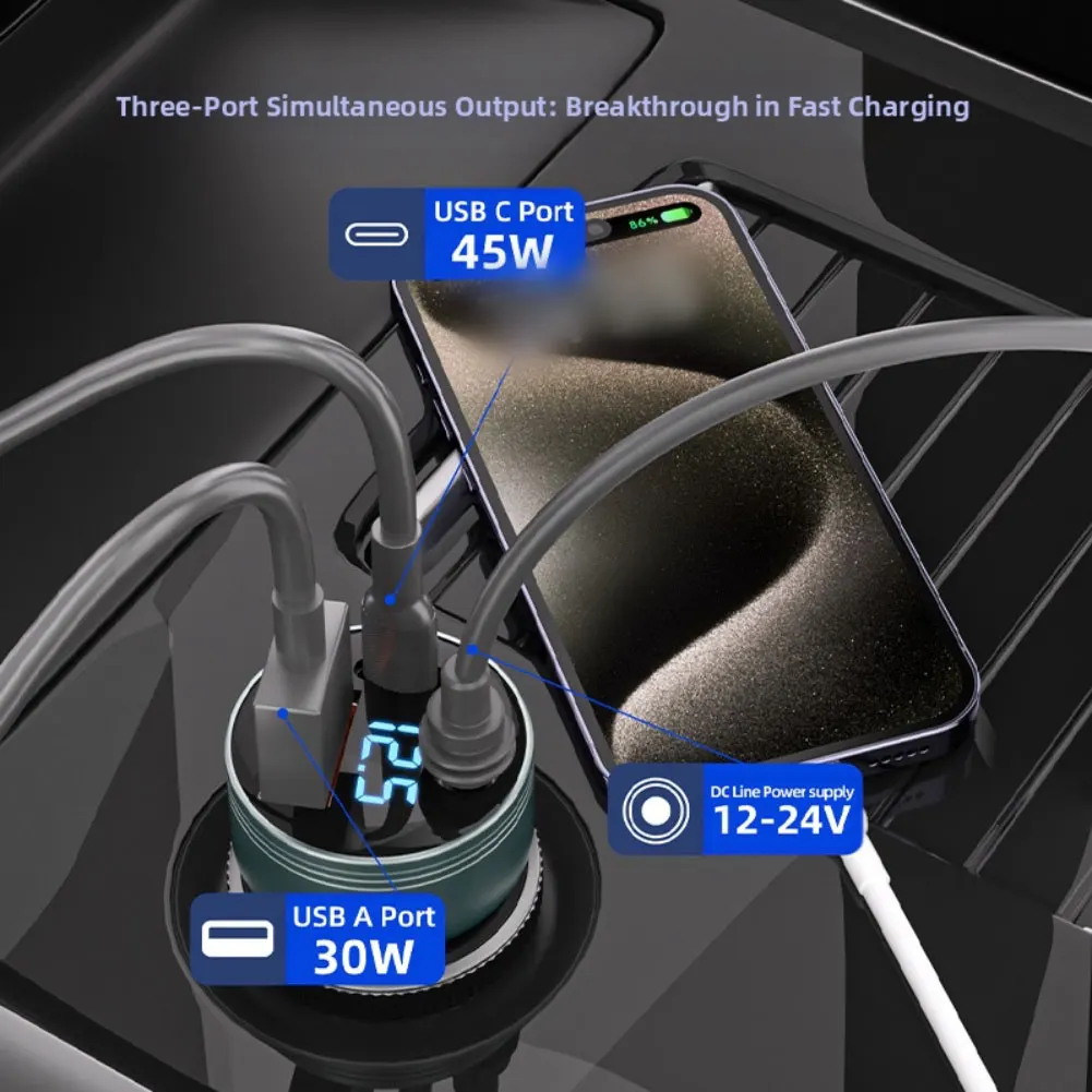 

Водонепроницаемое автомобильное зарядное устройство 12 В-24 В для Starlink, мини-цифровой вольтметр, удлинительный кабель, автомобильное зарядное устройство с 1–3 шнурами питания