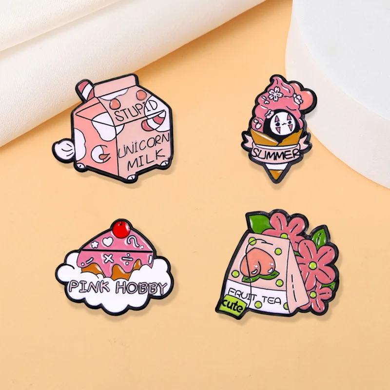 food cake hobby enamel Pins Brooches Decoration label jewelry Badges For bag Clothes Backpack accessories DIY gift