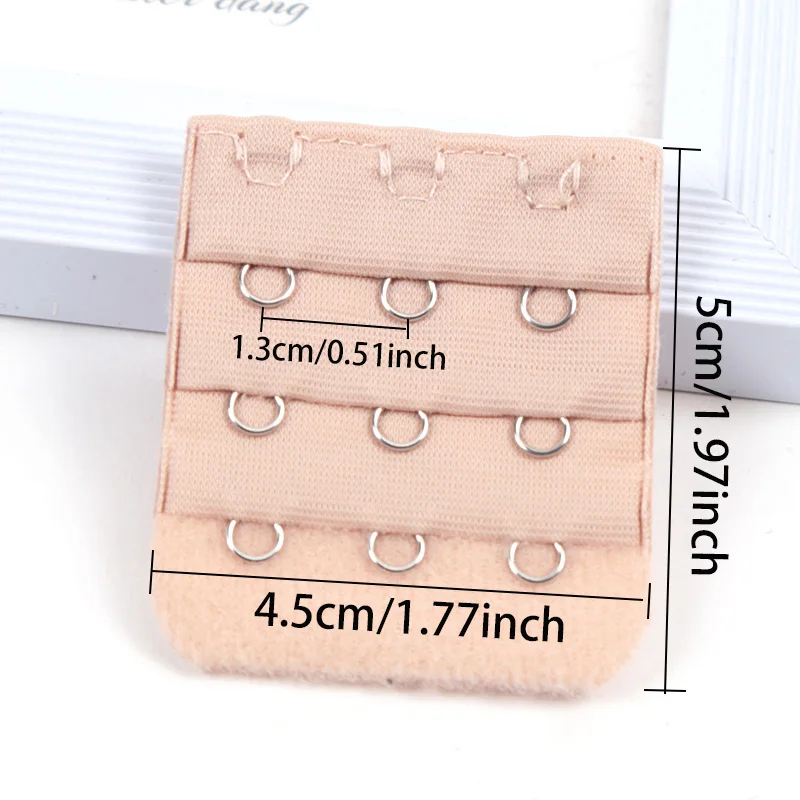 Ladies 5Pcs/set 3 Hook Bra Extender Strap Extension Women Intimates Lengthened Bra Hook DIY Extenders Bra Accessories