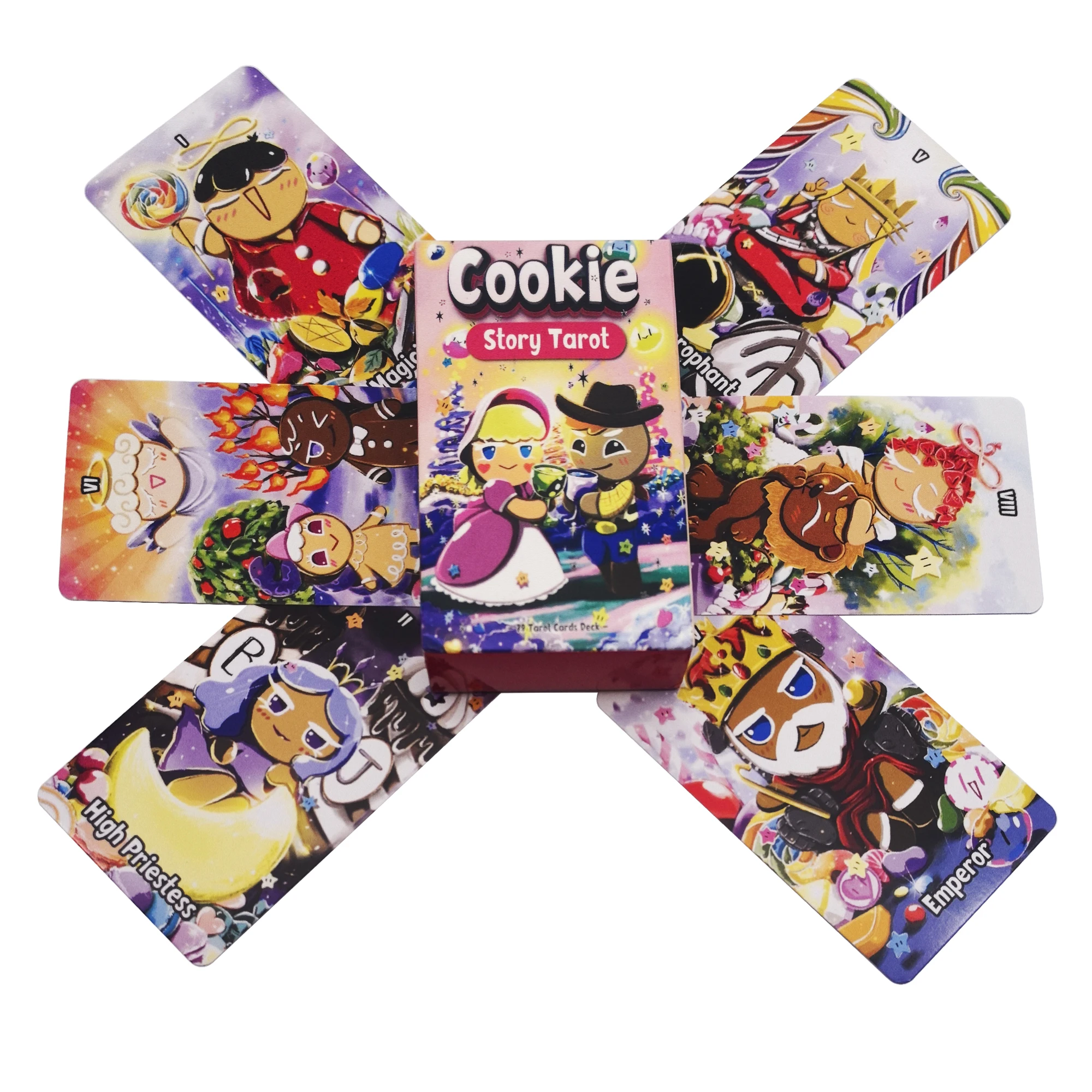 

78pcs/set New Cookie Story Tarot Card Waterproof Durable Home Board Game Accessories gift