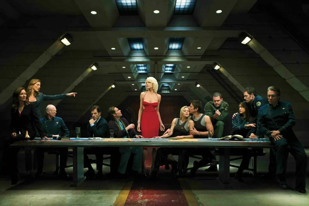 Battlestar Galactica Last Supper, Art Film Print Silk Poster, Home Wall Decor