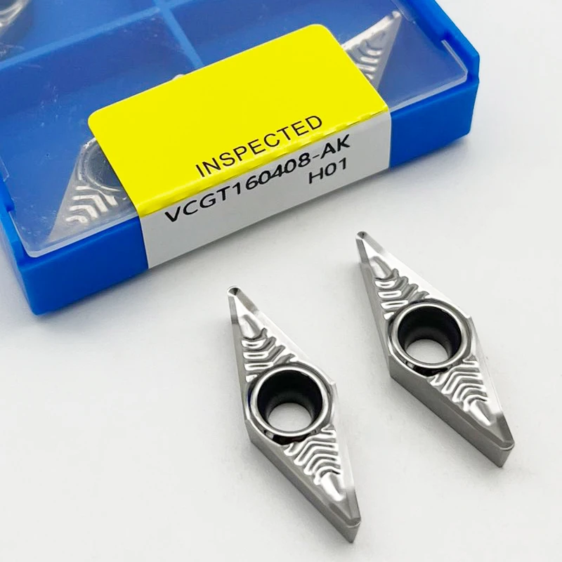VCGT160402 VCGT160404 VCGT160408 AK H01 Internal Boring Blade VCGT Aluminum Carbide Inserts