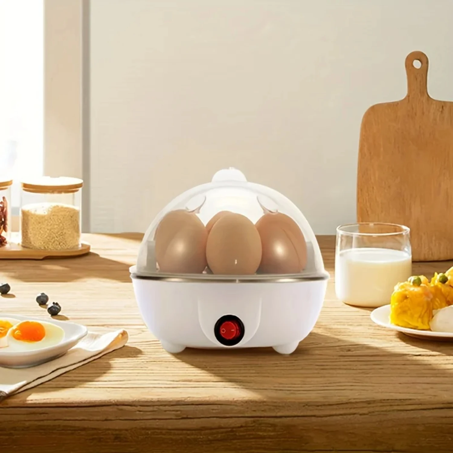 g Habits | Convenient and Space-Saving Egg Cooker | Streamline Your Breakfast Routine with Ease | Simplify Your Cooking Process 