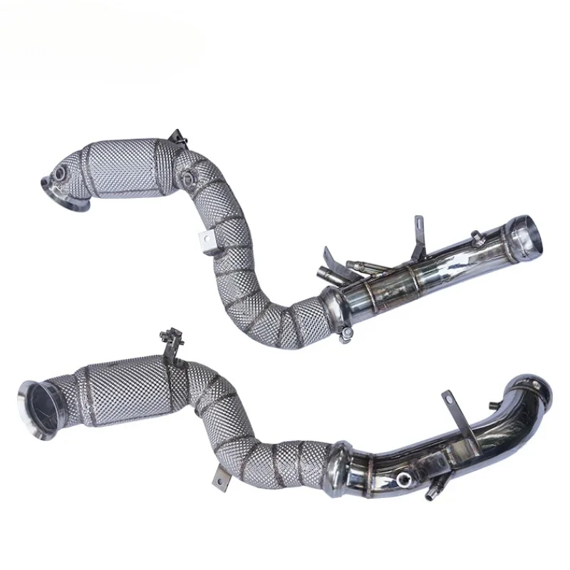 High quality hot sellin 304SS Flow Performance Downpipe for Mercedes Benz E63S AMG Bypass Exhaust Automobile Accessories