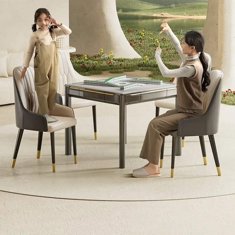 Ultra Thin Cyclone Roller Coaster Mahjong Machine Folding Automatic Ultra Bass Home Mahjong Table Dwarf Miner