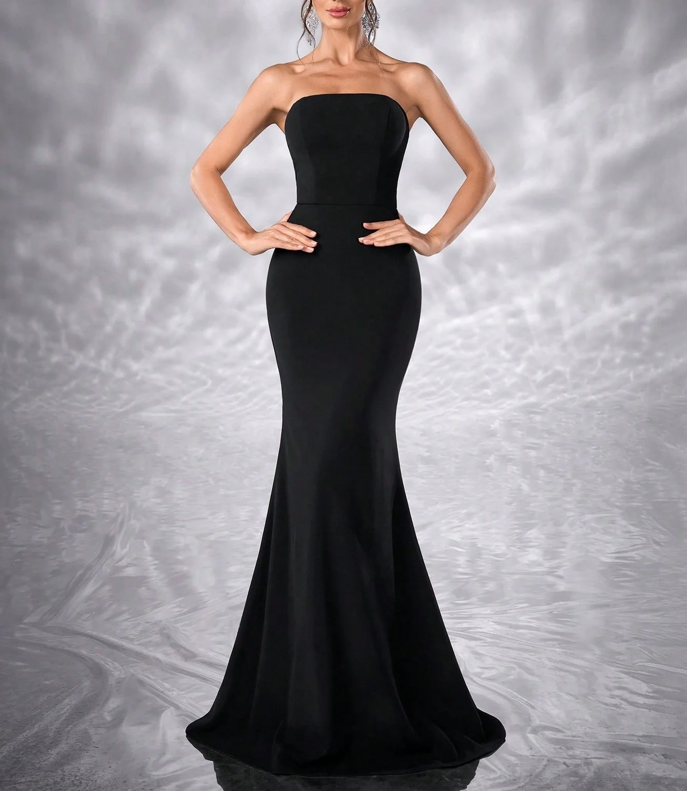 Adore personalizado temperamento elegante novo conjunto de ombro inclinado com diamantes banquete socialite ocasião especial vestido de noite