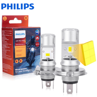 Philips Ultinon Essential Moto HS1 Led H4 10W Motorcycle Headlight Bulbs Plug and Play 11636UEMX1 PX43t Moto Headlamp 12V 1:1