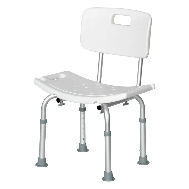 Bathroom Safety Equipment Rehabilitation Products Adjustable Aluminum Bathroom Seat Disabled Shower Chair