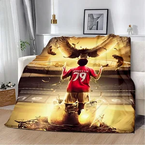 Cobertor impresso clube de futebol b-Benficas cobertores de piquenique cobertor quente macio e confortável casa viagem presente de aniversário 8 principais vendas bola benfica - №8