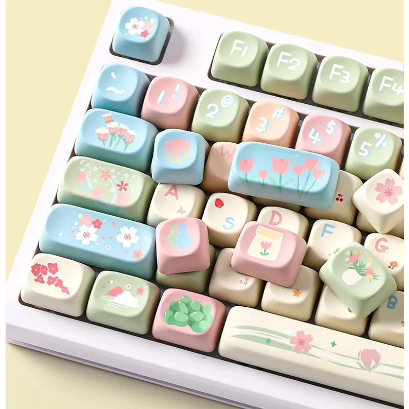 

Cute Keycaps Set Pbt Doubleshot SOA Profile Sublimation Keyboard Key Cap Custom Mechanical Keyboard Keycaps Gaming Accessories