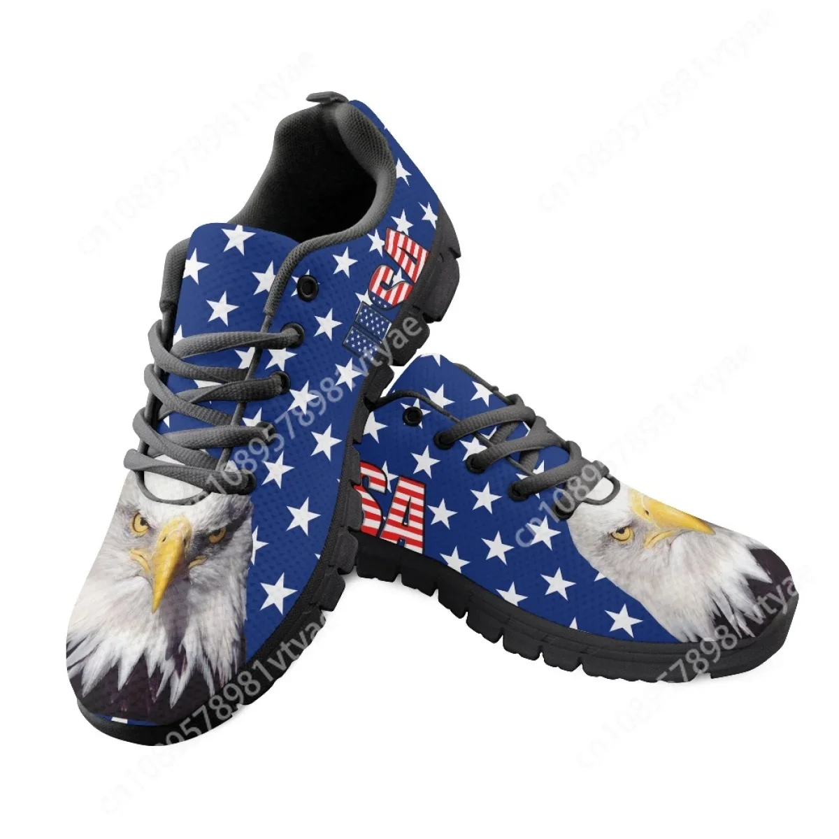 

USA Flag American Runing Sneakers 2023 Ladies Mesh Shoes American Independence Day Flats for Women Casual Non-Slip Footwear 2023