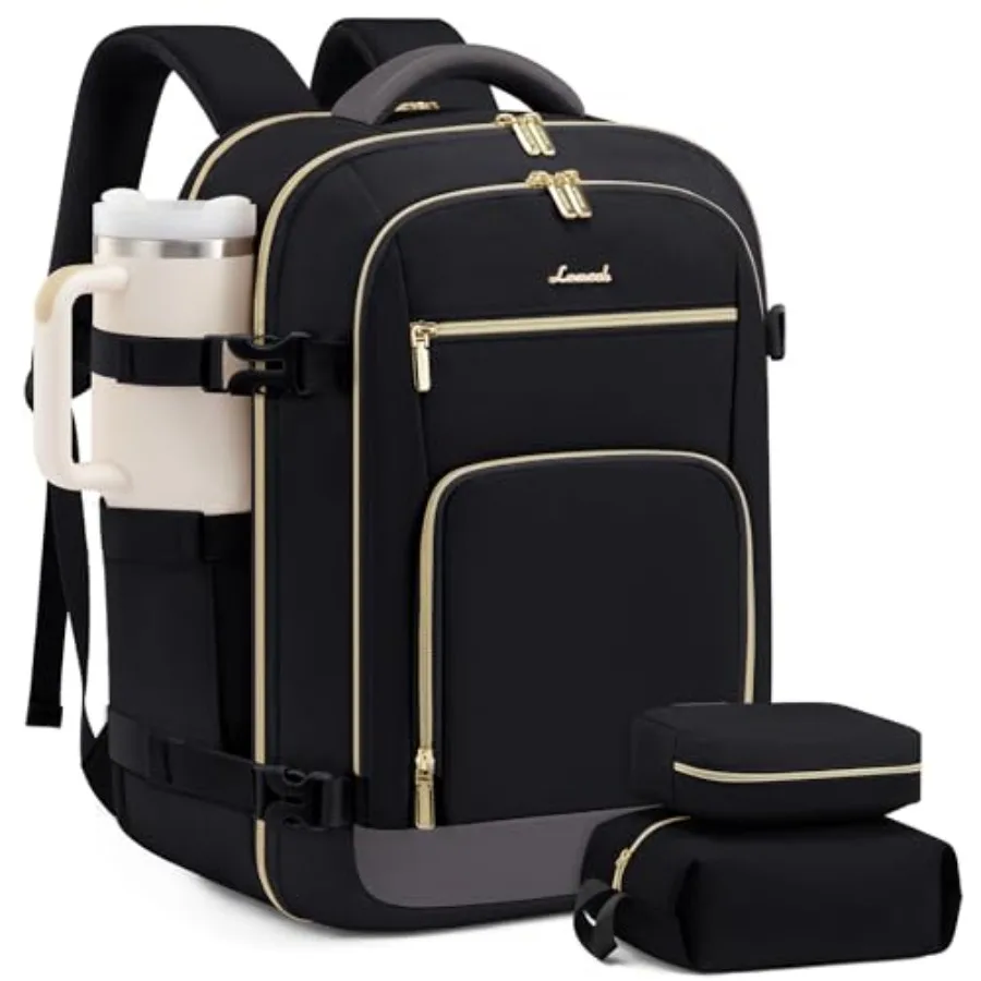 

Carry On Travel Backpack For Women Men Flight Approved 40L Personal Item Backpack for Airplanes Business Weekender Overnight Da