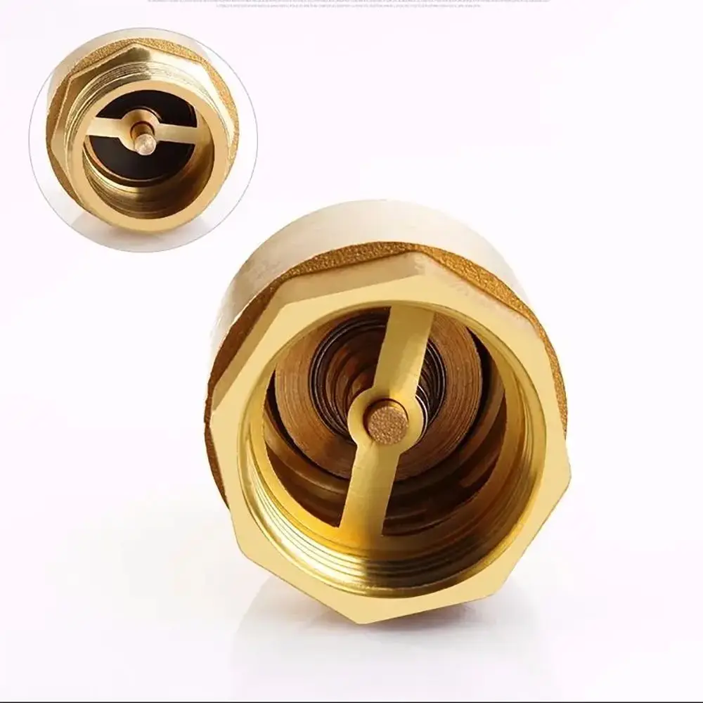 1Pcs Irrigation Aquarium System NPT Brass Check Valve In-Line Spring 1/2