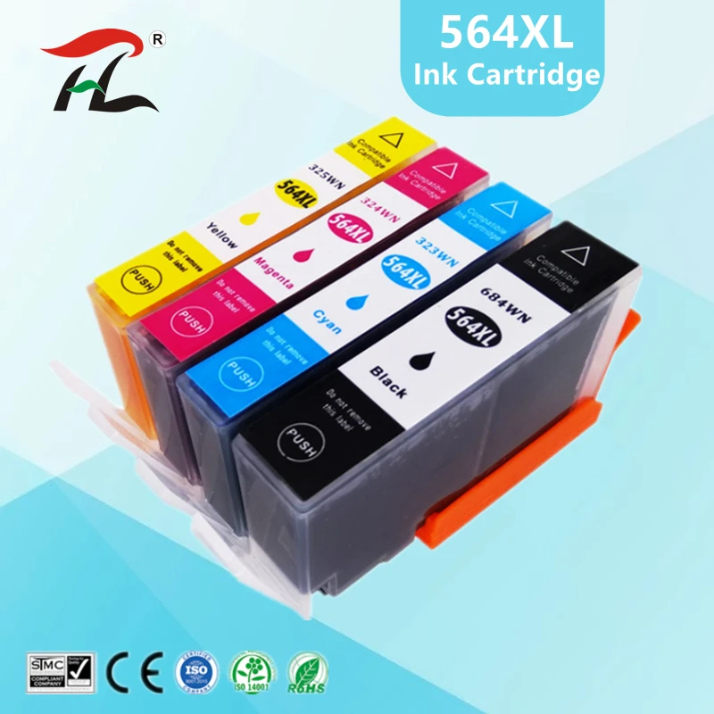 Compatible 564XL Ink Cartridge Replacement for HP 564 XL Photosmart B8550 C6380 B11 6510 4610 4620 3520 5510 5520 printer