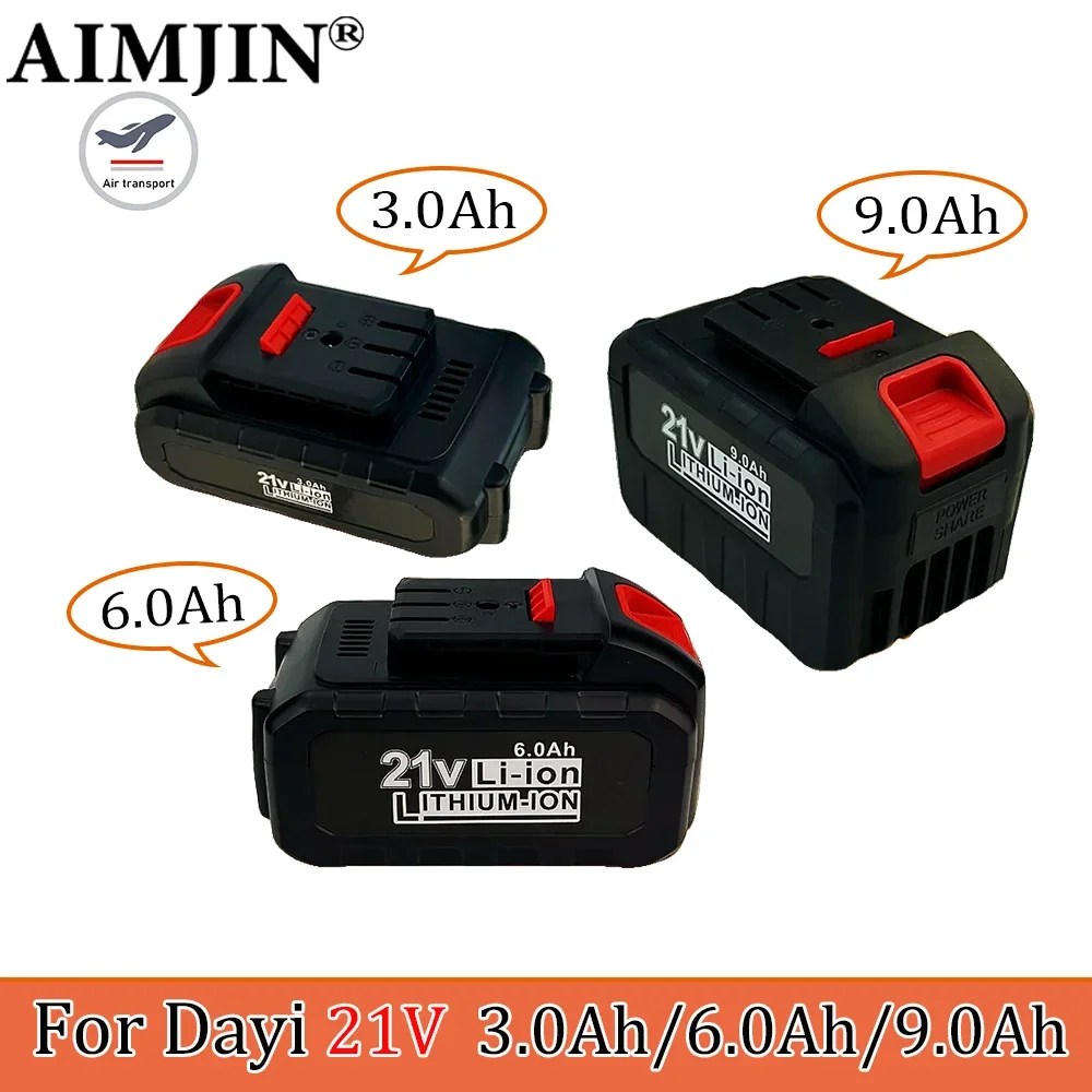 

For Dayi 21V 3.0/6.0/9.0Ah Lithium-ion Rechargeable Power tool Battery Suitable for Cordless Electric wrench, drill, saw etc