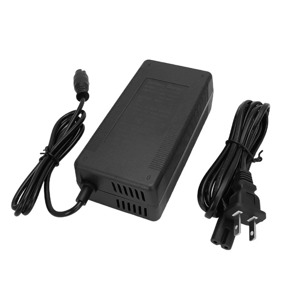 48V2A Charger for 10-Inch Electric Scooter Lithium Battery Charger EU/UK/US/AU Plug Electric Scooter Replacement Accessories