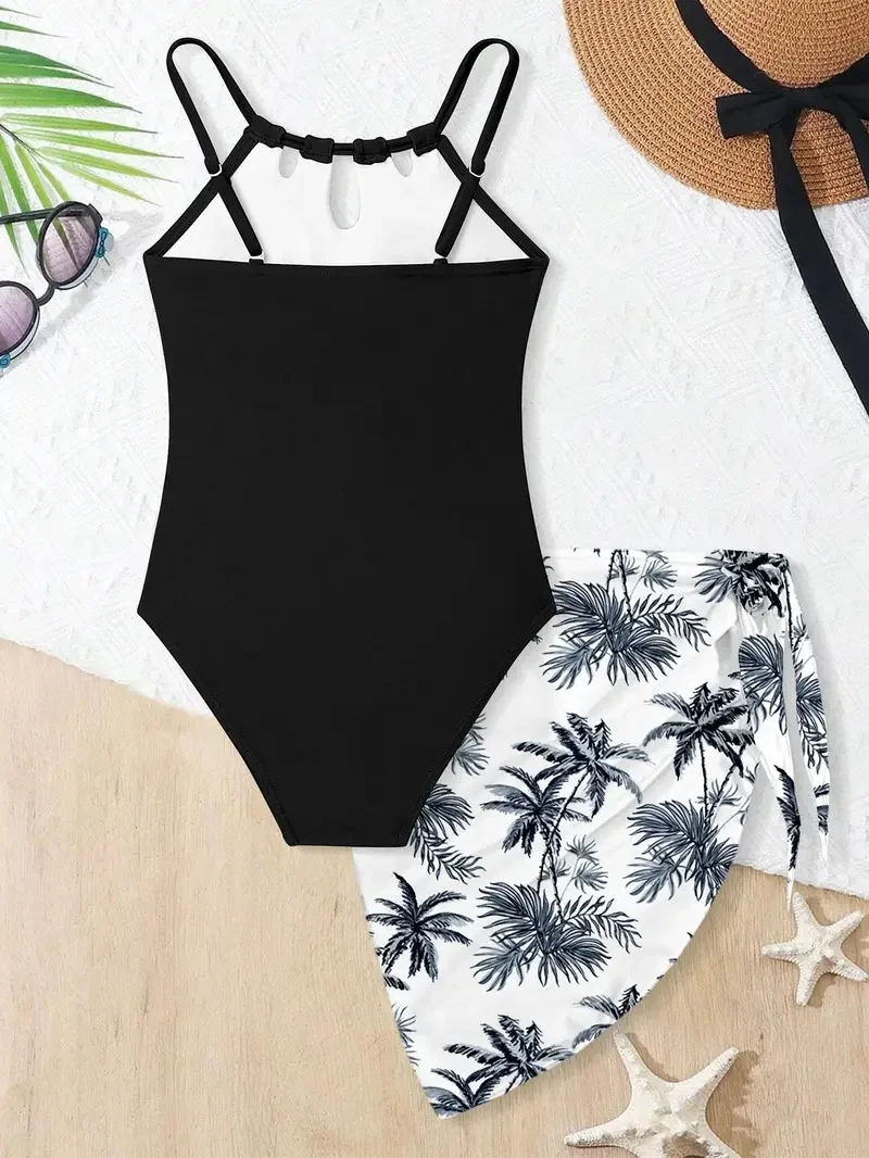 2025 Kids Girls Swimsuit Quick Dry 2 Piece Swimwear For Girls Swiming Beach Clothing And A Skirt Bathing Suit 8 9 10 11 12 Years