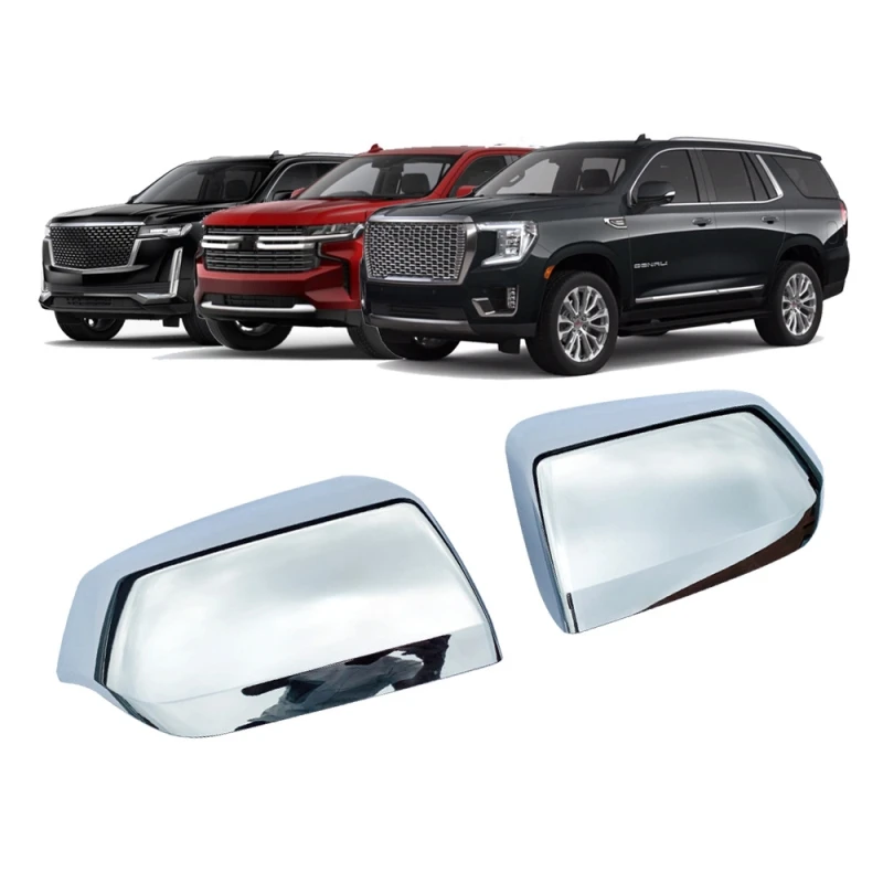 For  2021 Chevrolet Tahoe/Suburban/Cadillac Escalade ABS chrome Rearview Mirror Cover Side Wing Mirrors Cap Exterior accessories