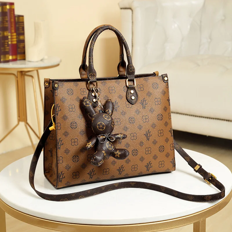 

New Arrival Large Capacity Tote Bag for Women - Trendy Casual Versatile Handbag with Charms Convertible Shoulder & Crossbody Bag