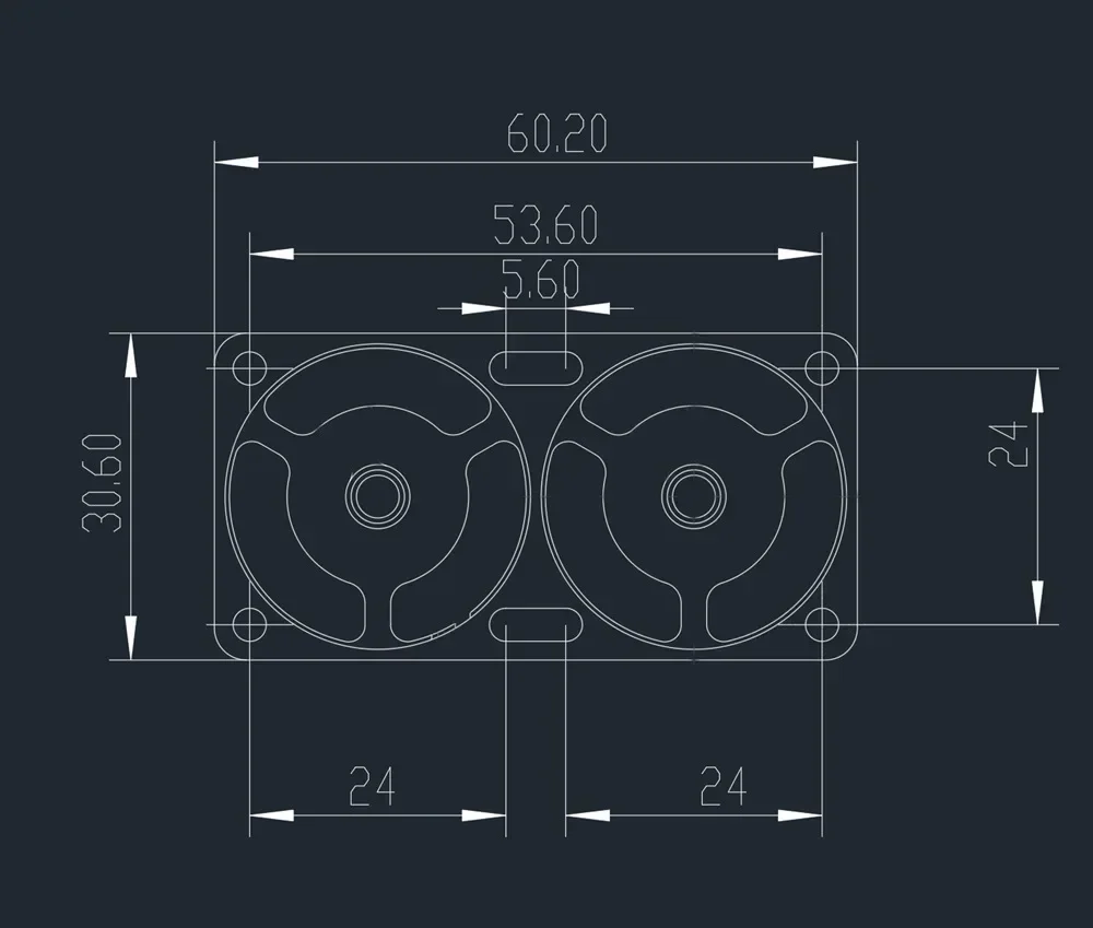 Motor Radiator 540 550 3650 3660 3670 Motor Cooling High-speed Fan Dual Fan 3010 for RC Car 1/7 1/8 1/10