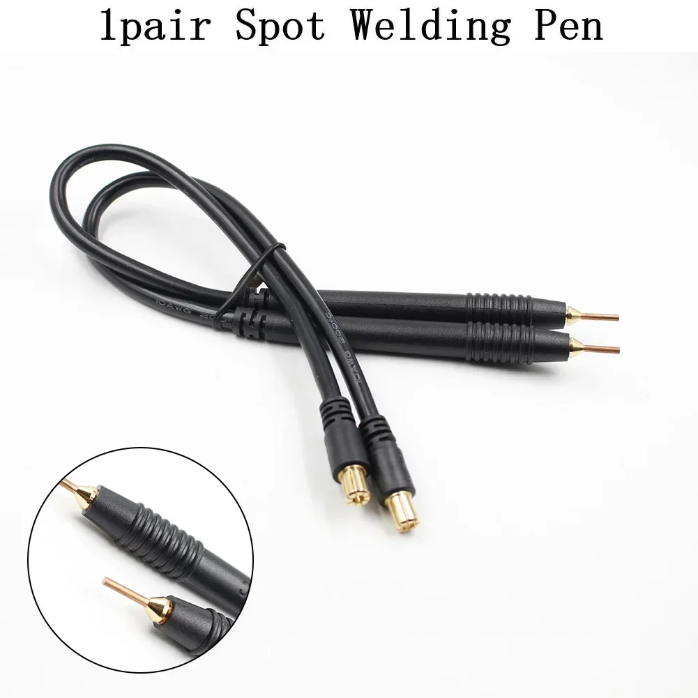 1Pair Portable Small Spot Welder Battery Welding Battery Spot Welding Pen Welding Tools Conductivity Quick Release Welding Pen