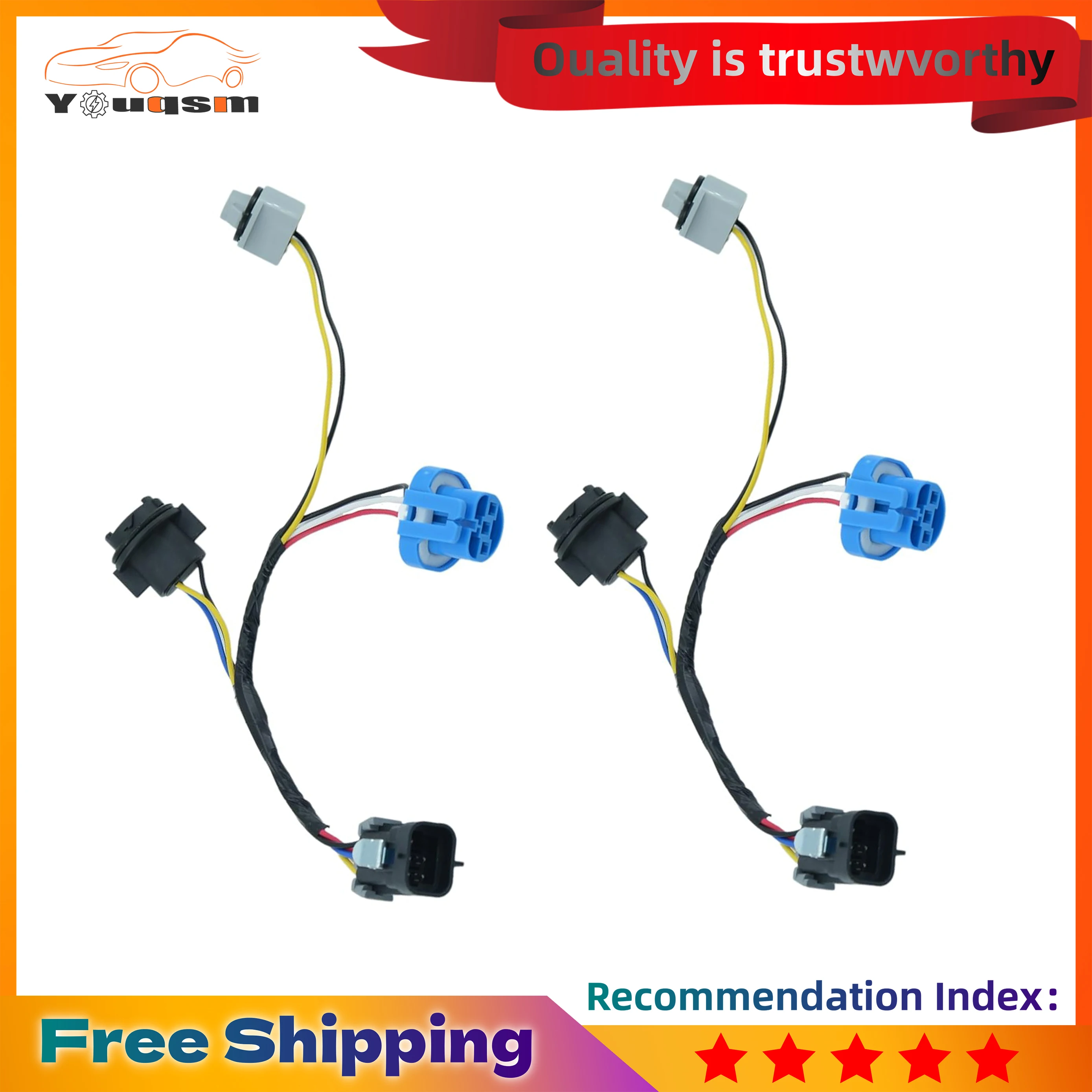 

2pcs Headlight Wiring Harness Headlamp Connector for 2005-08 Chevy Cobalt, 07-09 Pontiac G5, 05-06 Pursuit Replace 22740620