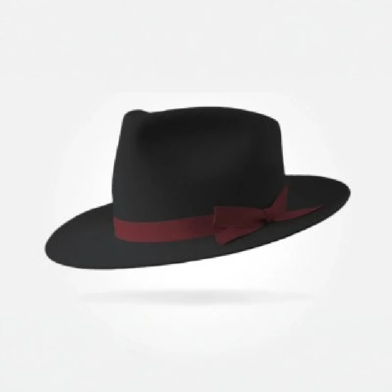 Classic Jazz Hat, New Autumn And Winter Style, Woolen Hat For Men And Women, Wool Felt Wide-brimmed Hat, Flat-brimmed Hat