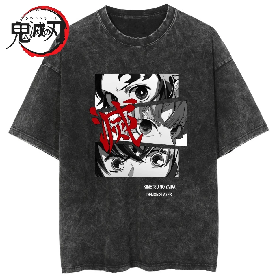 2026 Chinese New Year Anime Devil Killer Kamado Nezuko Laundry T-shirt Summer Men's and Women's Loose Casual Short Sleeved Top