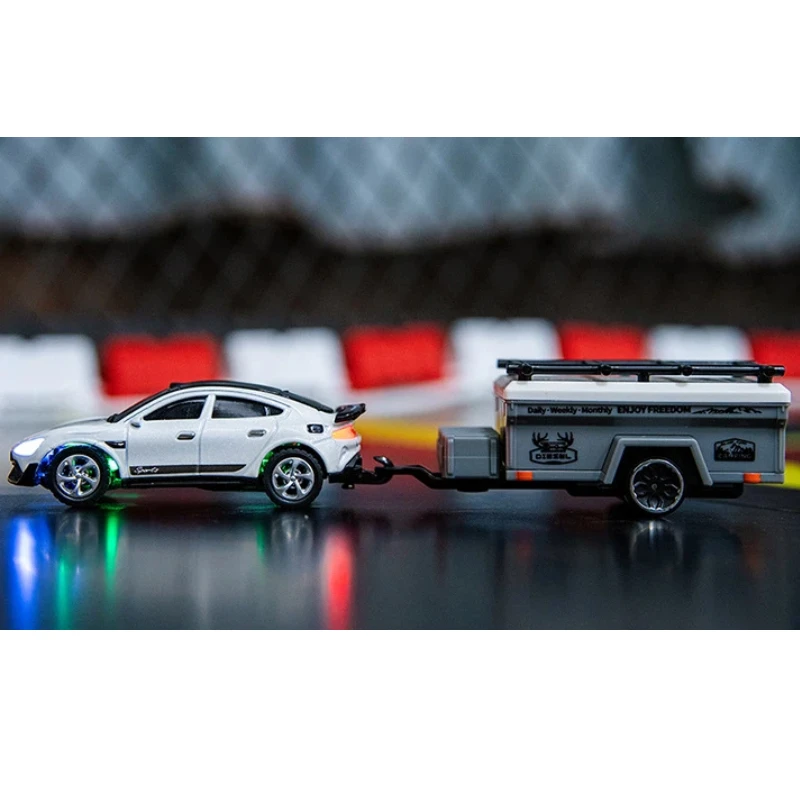 1:64 스케일 RC 드리프트 카, 멋진 LED 조명, 2단 기어, 리모컨 장난감, 시뮬레이션 스포츠 모델, 소년 어린이 선물용