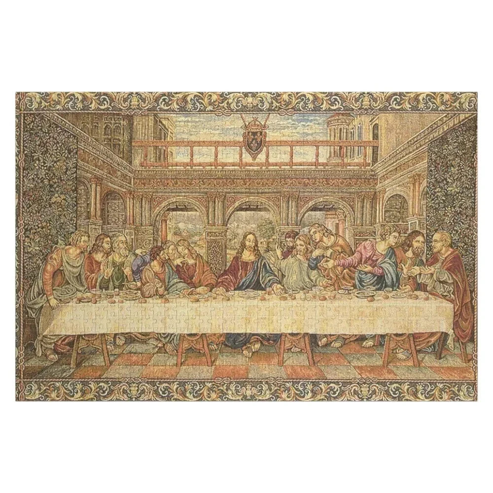 The Last Supper Art Board Wall Decor Wall Art Rustic Jigsaw Puzzle Toddler Toys Custom Wooden Name Custom Puzzle