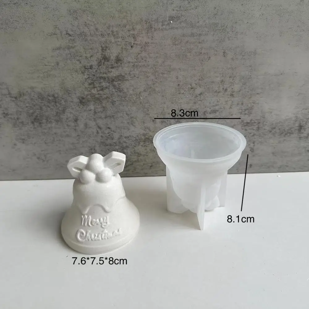Diy Christmas Socks Elk Bell Candle Making Mold Christmas Silicone Candle Mold Santa Claus Soap Resin Gift Craft Home Decoration