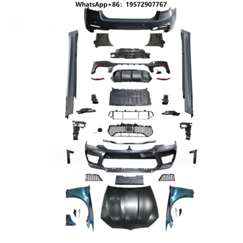 New High Quality 2021+ Tail Light Front/Rear Bumper Bodykit with Clips for G30 M5 5 Series Clip-On