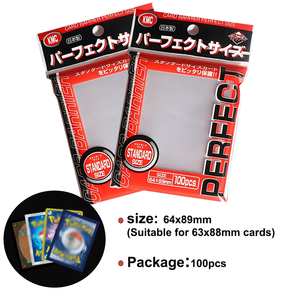 64x89mm Card Sleeve Barrier Board Game KMC Perfect Size Card Sleeves Trading Cards Standard Size MTG/PTCG/OPCG Card Game