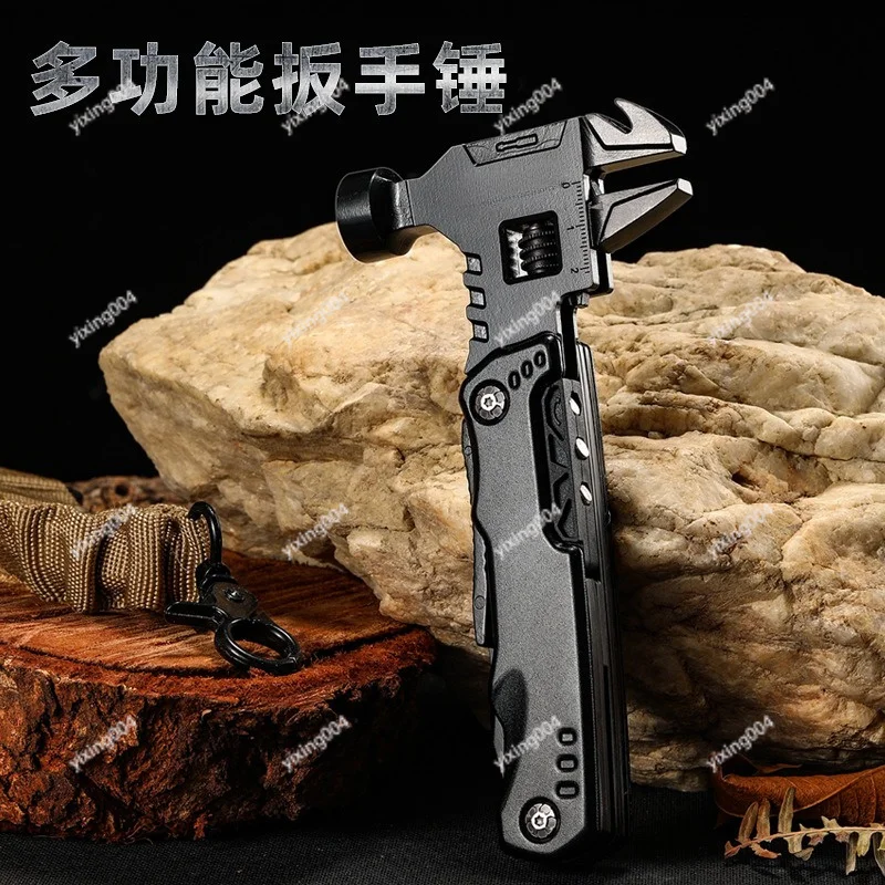 

Multifunctional Folding Pliers with Adjustable Wrench, Outdoor Portable EDC Tool for Camping Car Use