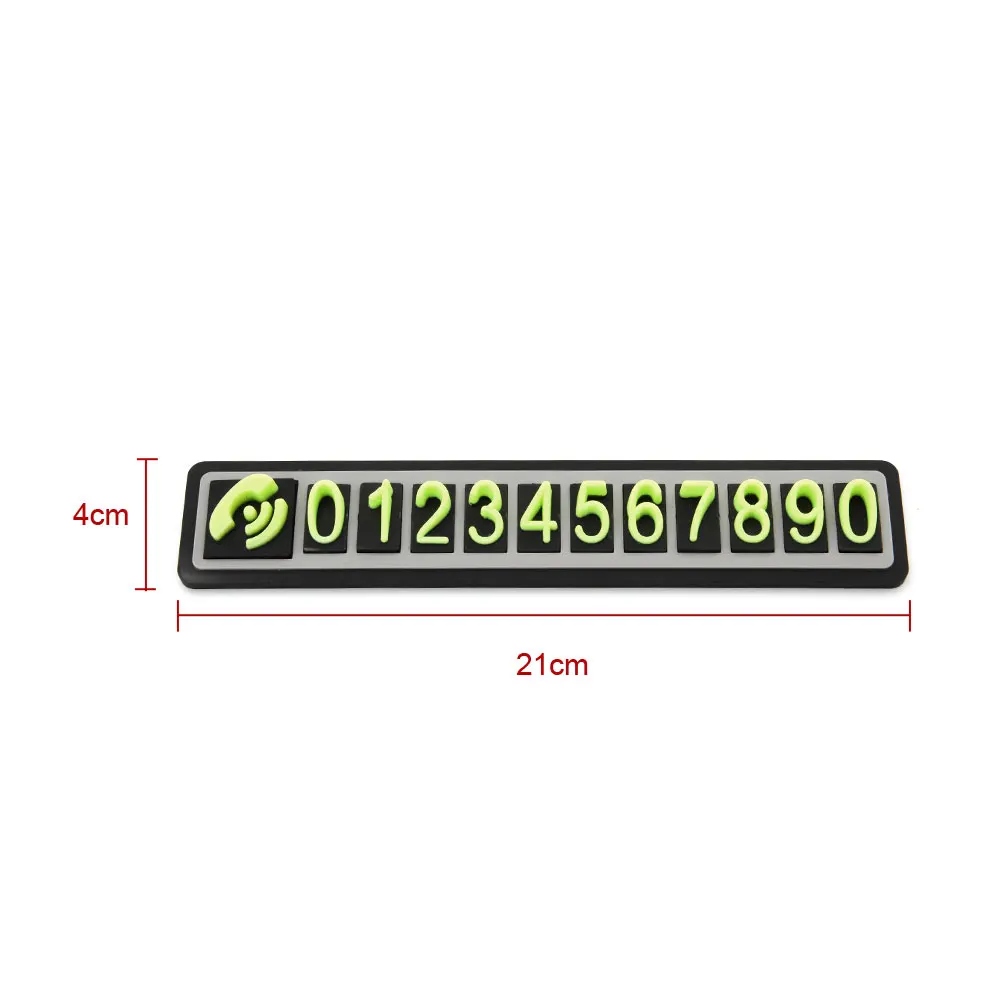 1 Set Universal Phone Number Card Plate Temporary Parking Card Car Park Automobile Telephone Number Car Styling Accessories