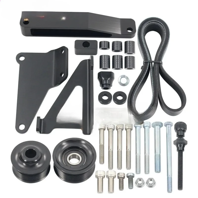 Engine Auxiliary Pulley Remove Set with Drive Belt Spare Parts Compatible with K20 K24