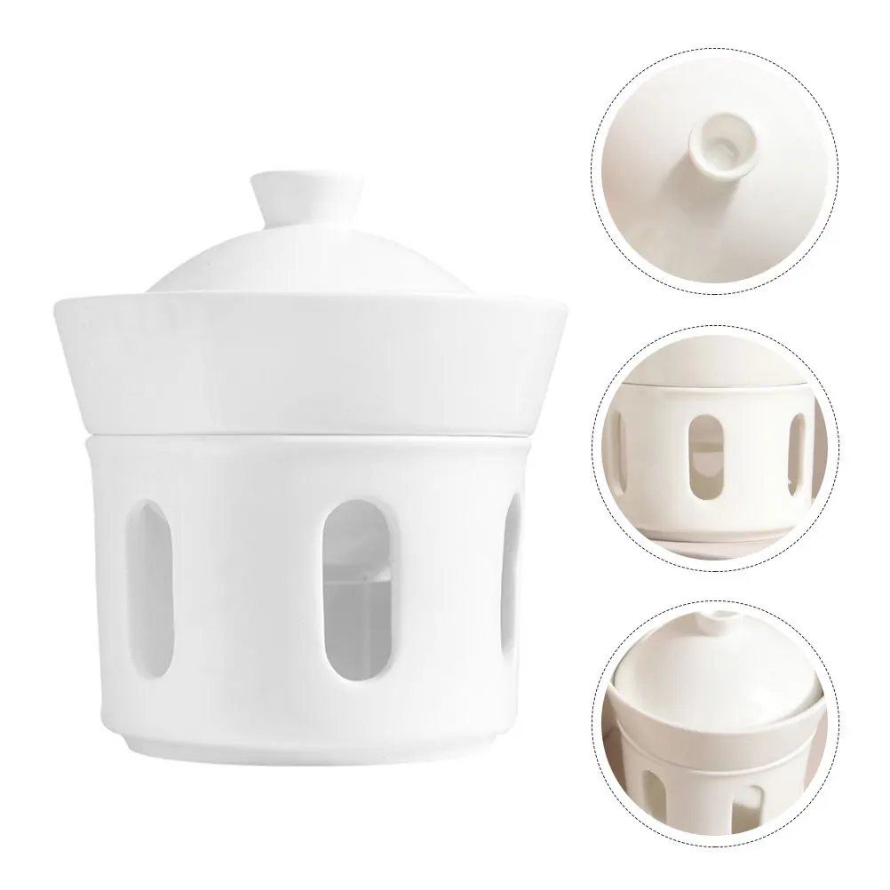 

Ceramic Stew Pot Cubilose Bowl Multi-function Soup Steamed Egg Household Decorative Ceramics