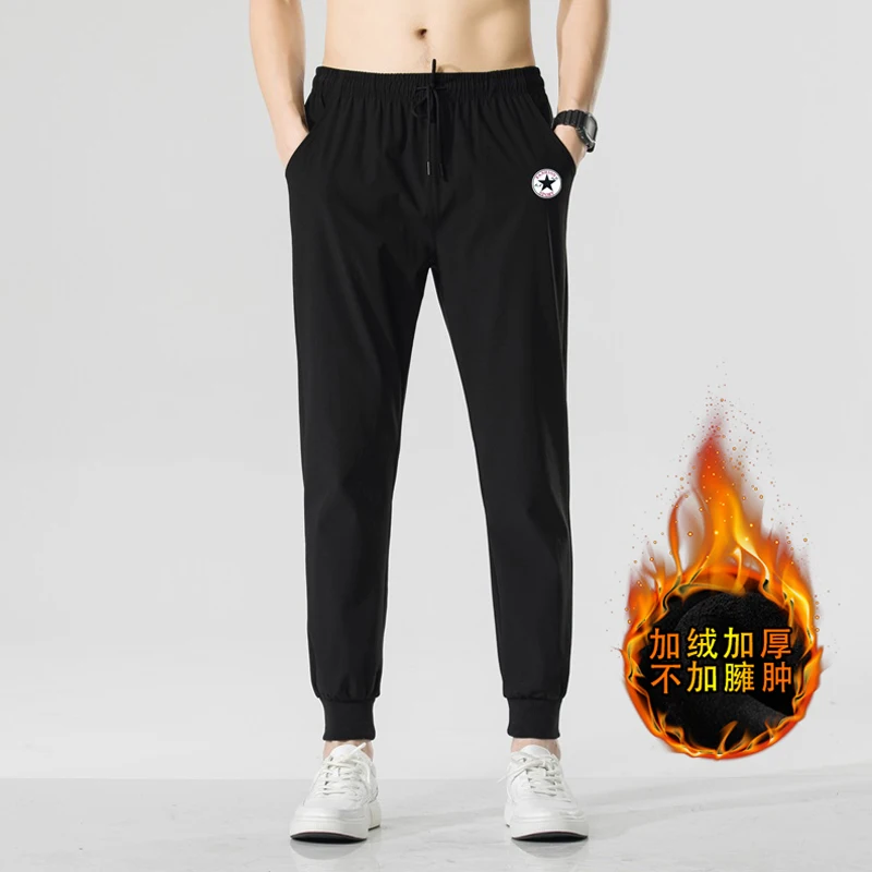 

Autumn And Winter Sports Brand Track And Field Pants Men's Wool Sweatpants Jogger Sweatpants Men's Casual Tight Working Pants