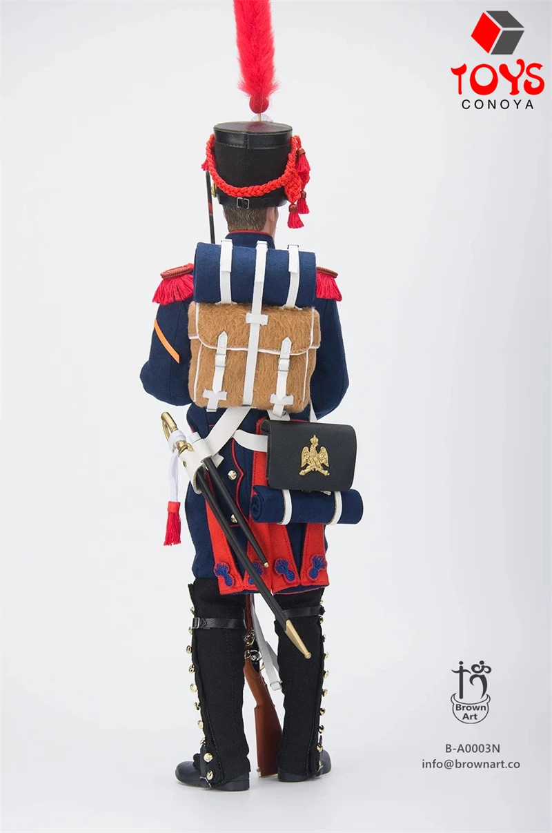 BROWN ART B-A0003 1/6 Napolenioc Imperial Guard ปืนใหญ่ทหาร 12 ''ชายทหาร Action Figure ชุดของเล่นคอลเลกชัน