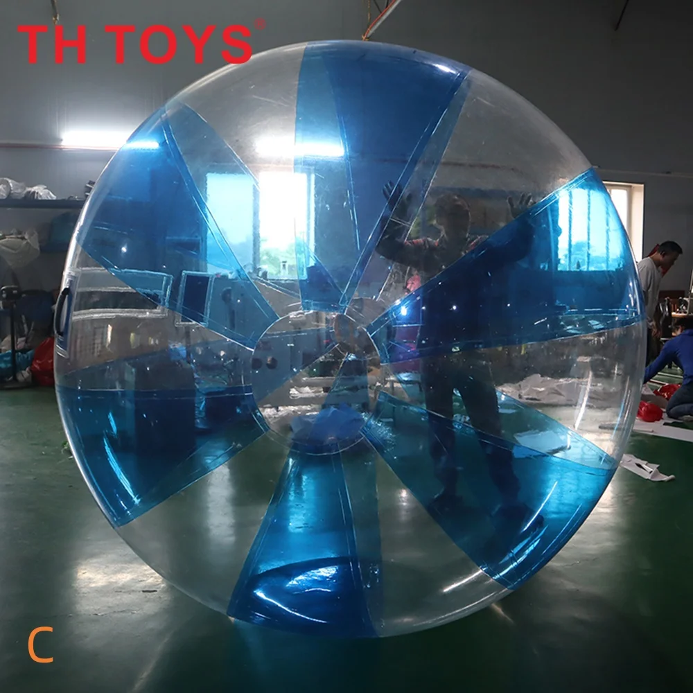 Schnelles Luftschiff zur Tür, kommerzielle aufblasbare schwimmende Ballspiele für Kinder und Erwachsene, aufblasbarer Wasserball am Pool/See