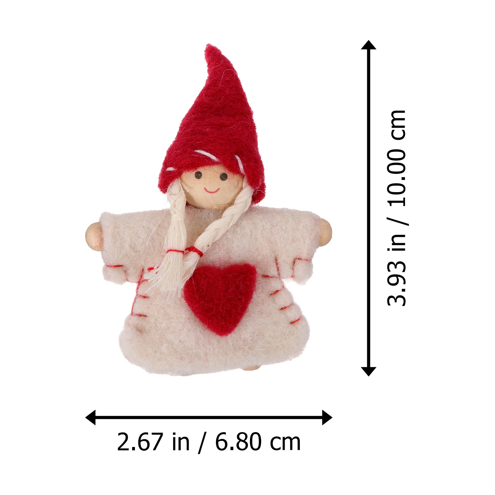 

3Pcs Felt Christmas Ornament Handmade Holiday Decoration Exquisite Small Design for Tree Home Party DIY Gift Decoration Supplies