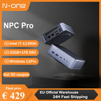 N-one Mini PC NPC Pro Intel Core i7 32GB RAM 1TB SSD 8K Display Wi-Fi 6 Bluetooth 5.2 Windows 11 Pro Desktop for Home Office