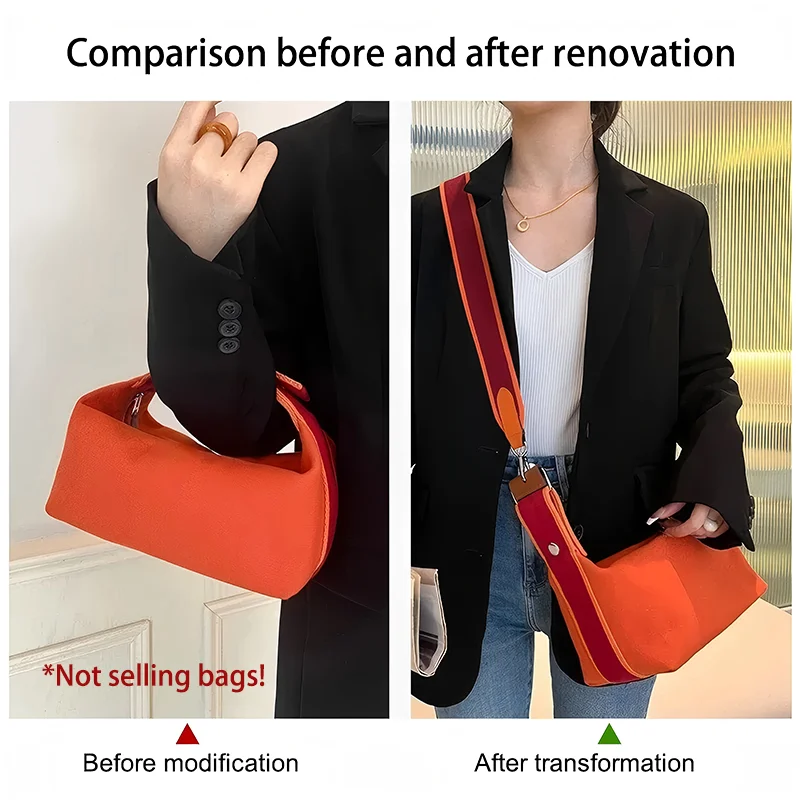 Widening Woven Canvas Wide Shoulder Strap Tote Bag Belt Crossbody Bag Strap for H lunch box Canvas Handbag Accessories