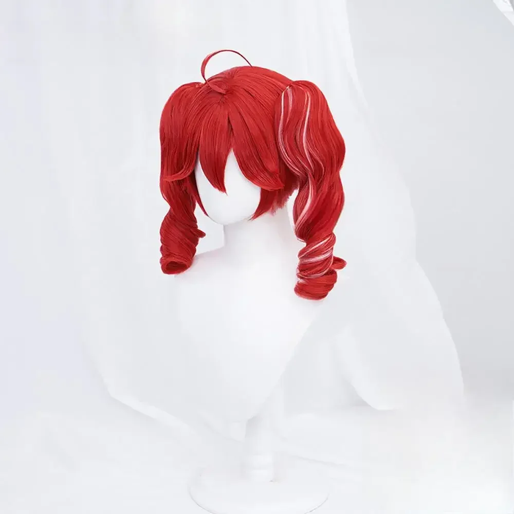 NEW Anime Kasane Teto Cosplay Wig Women Red Double Ponytail Hairstyle Heat Resistant Synthetic Wigs Cap Carnival Halloween Party