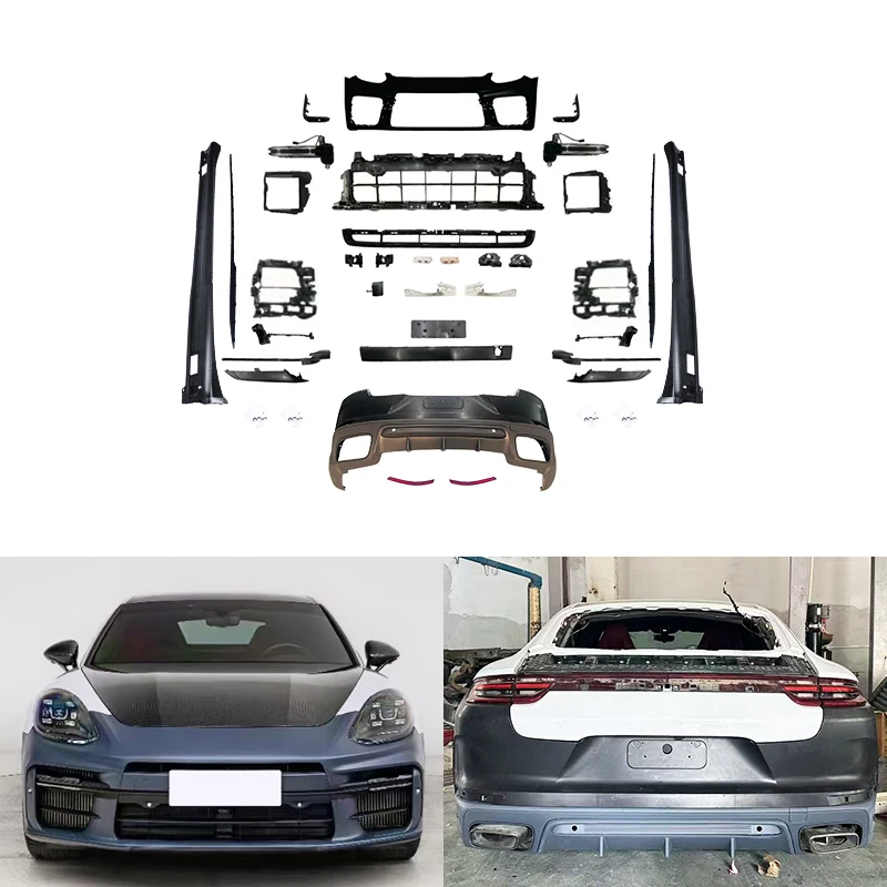 Restomod Body Kits2017-2023 971 Car Modification Upgrade 976 Front Bumper Rear Bumper Side Skirts Turbo Body Kit For